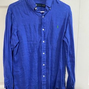 Ralph Lauren Linen Button Down Shirt